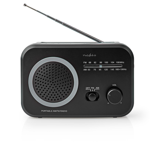 Nedis RDFM1330GY FM rádió, hordozható kivitel